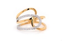 Anillo Eclipse "SUNRISE" - Oro 18k combinado