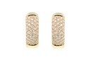 ARRACADAS HG PAVE B37P 12.5X4MM 5.8gr ORO AMARILLO 18K
