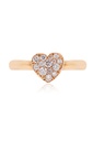 Anillo Luce "HEART PAVE" - Oro 18k amarillo - 0.40ct