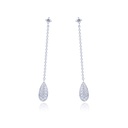 Aretes Pure elegance "DROPS" - Oro 18k blanco