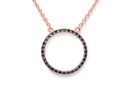 GARGANTILLA BLACK DIAMOND CIRCLE 45CM BN18P 4.27gr 18KR