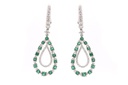 Aretes Chromatic grandeurs "DOUBLE" - Oro 18k blanco