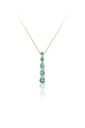 Gargantilla "CELLINI" - Oro 18k amarillo - esmeralda linea