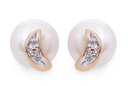 ARETES POST PERLA-7MM FLAME B2P 1.85 18YW