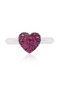 ANILLO HEART PAVE RUBY 42P 4.20 18KW